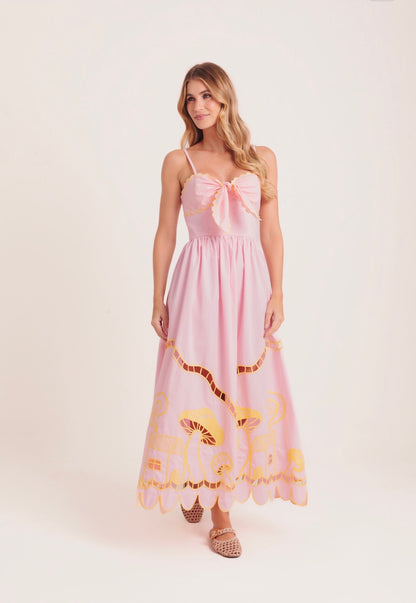 Vestido Amanita - rosa/amarelo