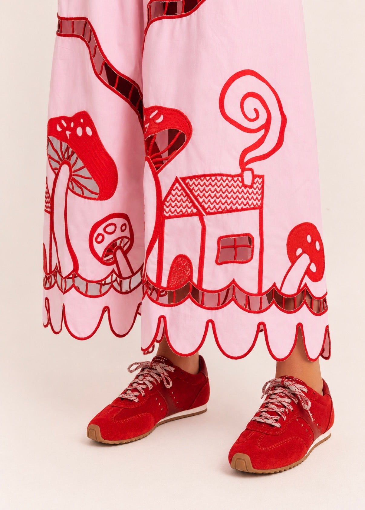 Vestido Amanita com manga - rosa