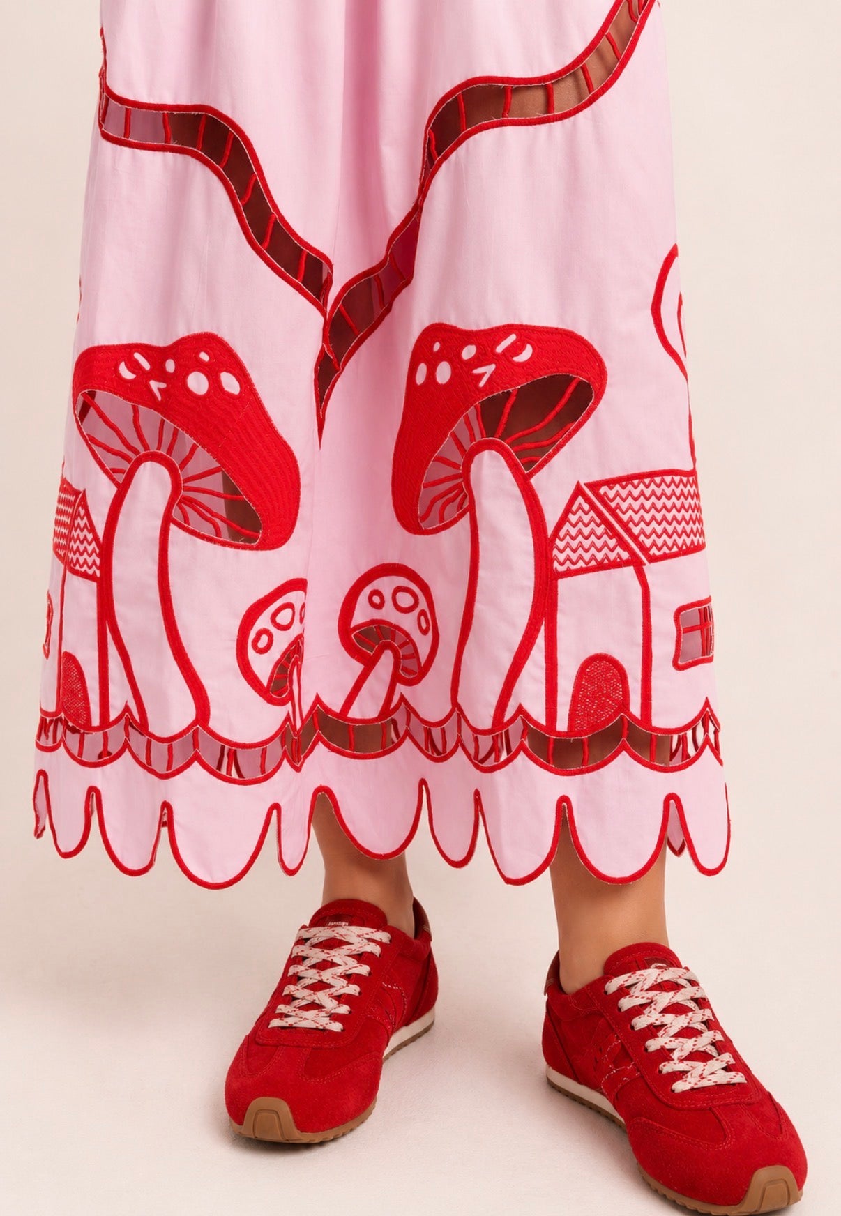 Vestido Amanita com manga - rosa