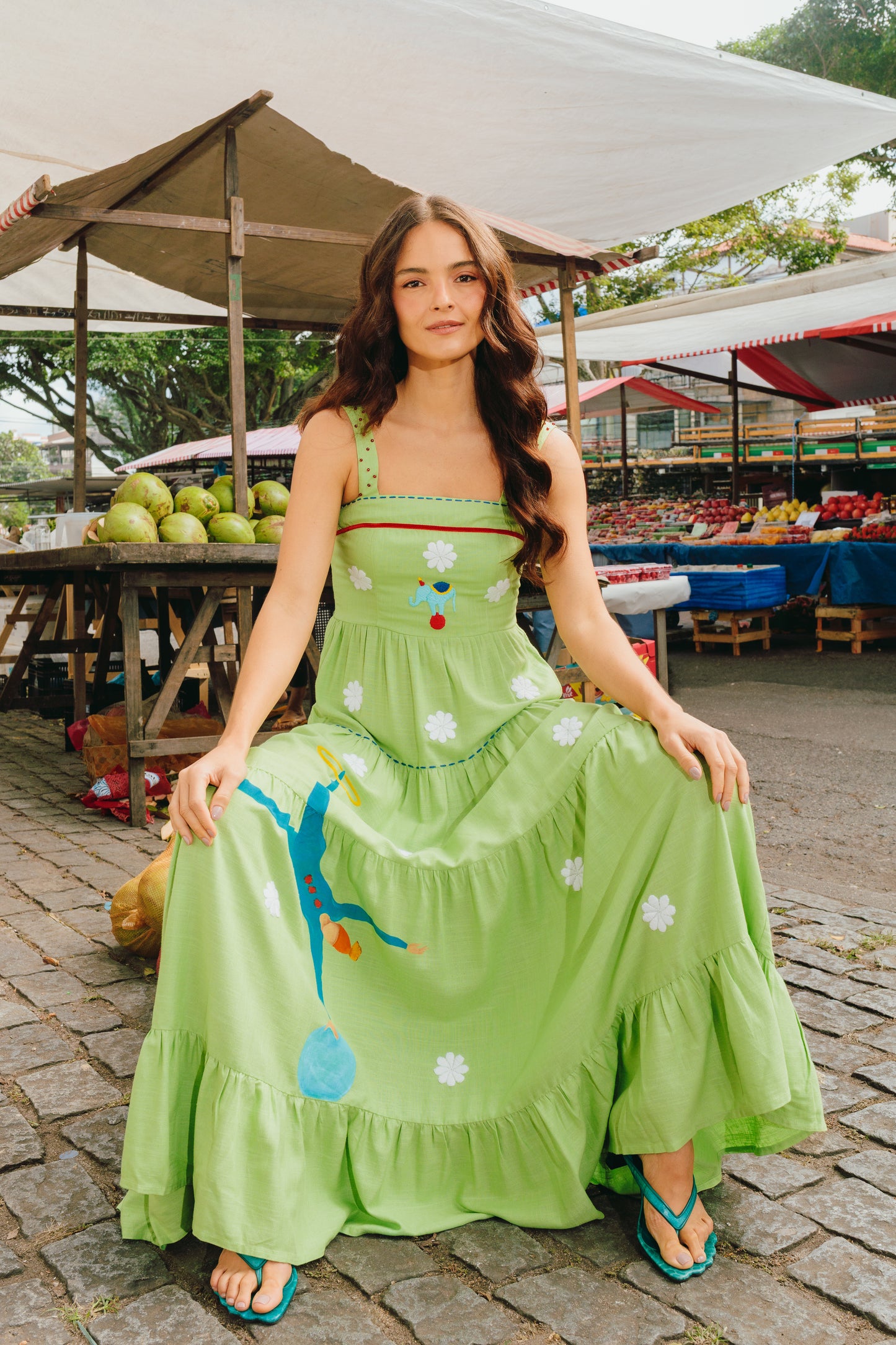 Vestido Amanda Circo - verde