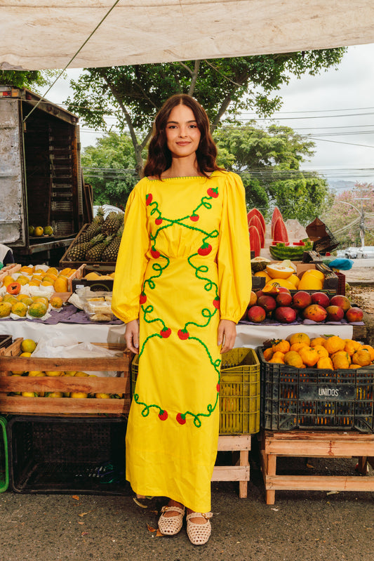 Vestido Luz Tomates - amarelo