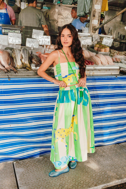 Saia Tropical - listras verdes