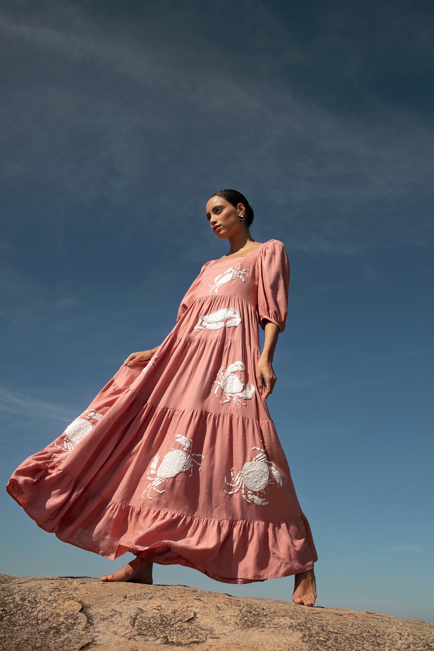 Vestido Amanda Caranguejo - nude