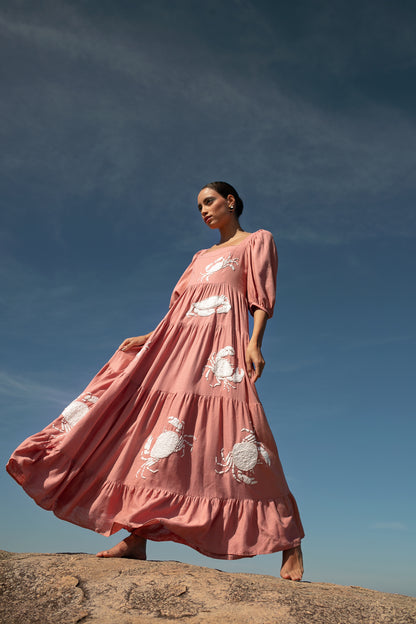 Vestido Amanda Caranguejo - nude