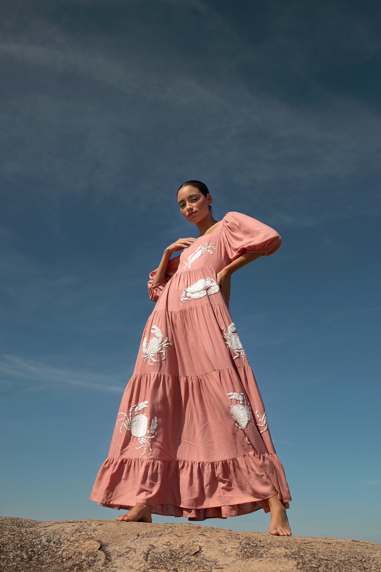 Vestido Amanda Caranguejo - nude