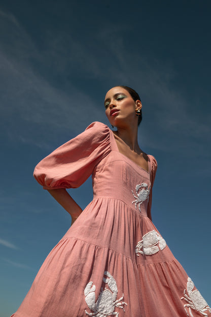 Vestido Amanda Caranguejo - nude