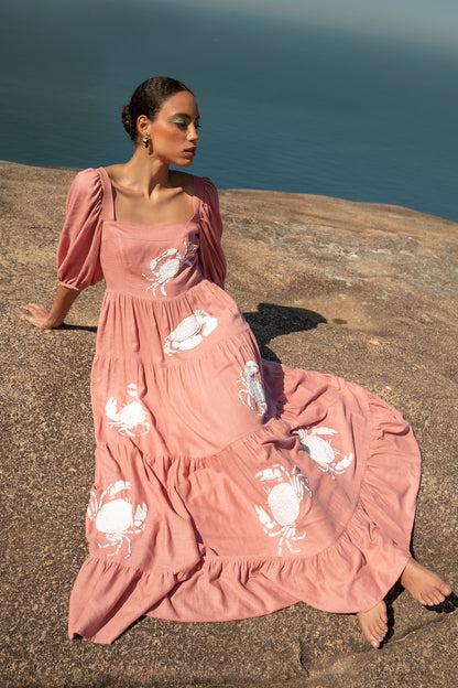 Vestido Amanda Caranguejo - nude