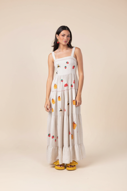 Vestido Amanda Doçura - cru