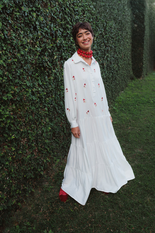 Vestido Sampa Cogumelos - off