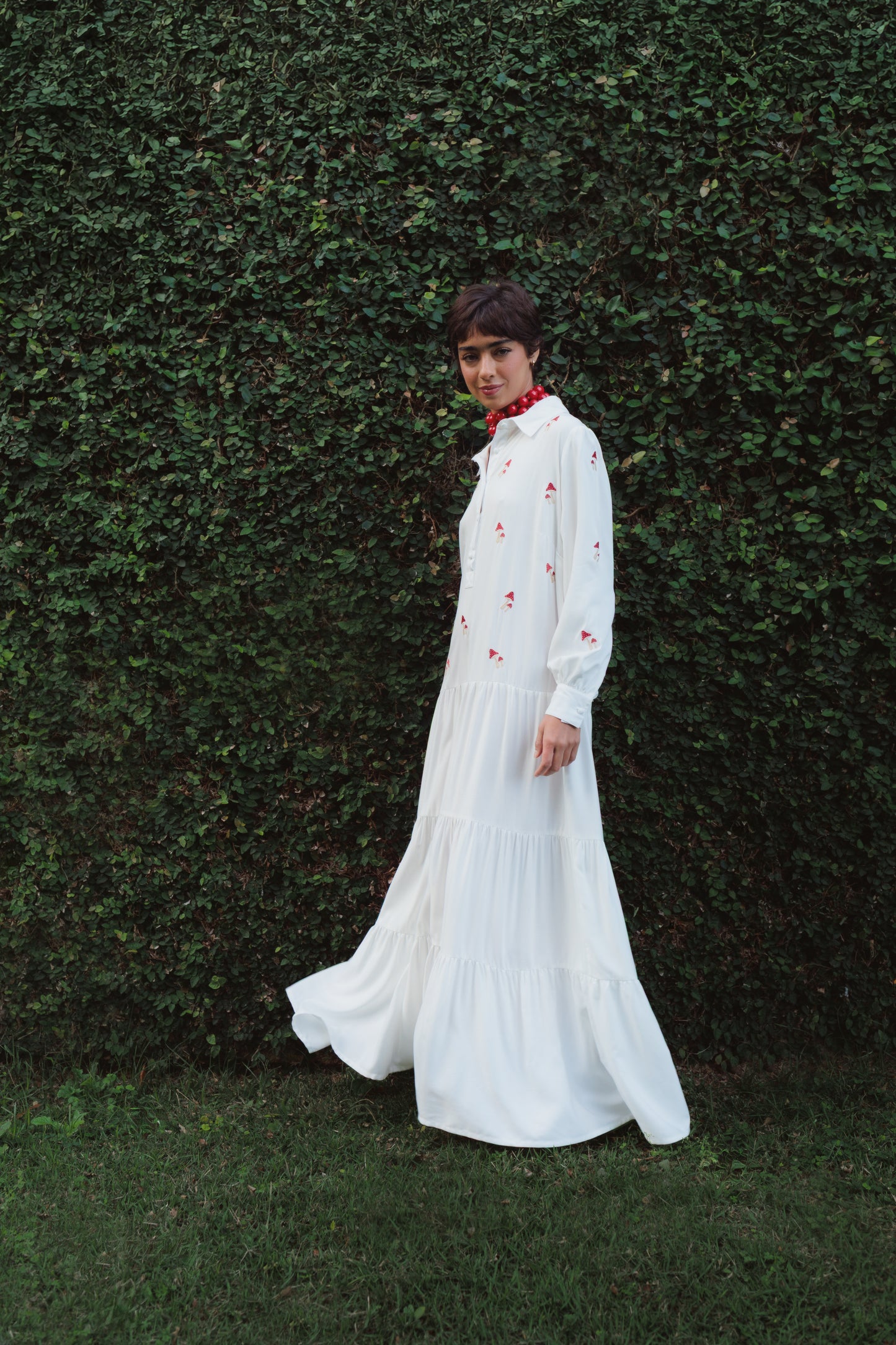 Vestido Sampa Cogumelos - off