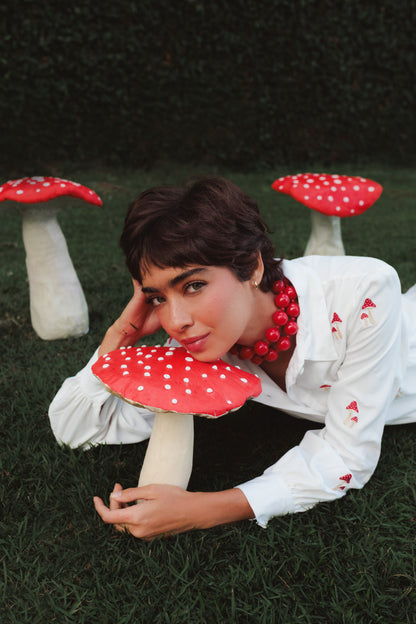 Vestido Sampa Cogumelos - off