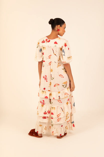 Vestido Afeto Sereias - off