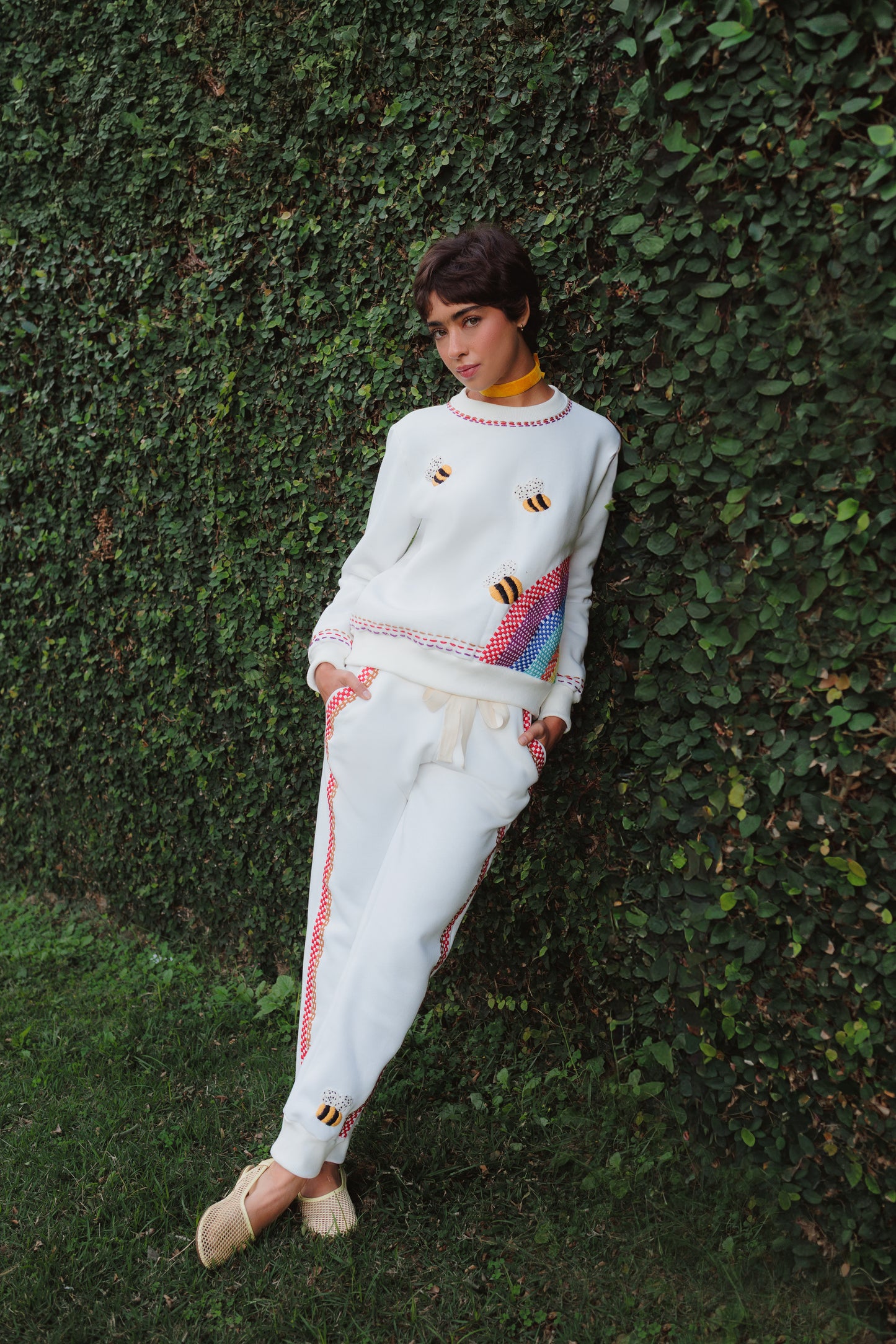 Conjunto Moletom Felicidade - off