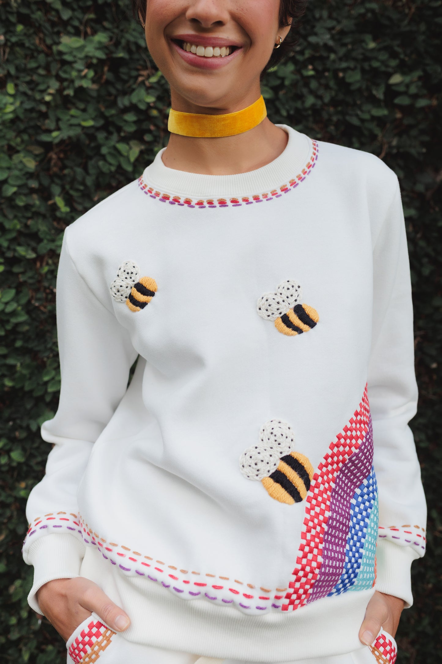 Conjunto Moletom Felicidade - off