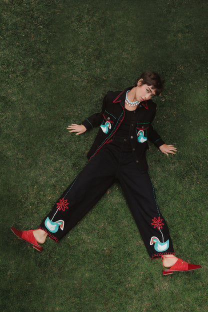 Camisa Gansos - preto