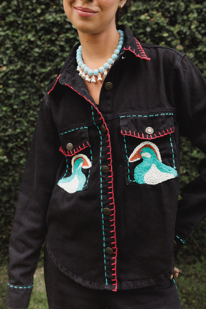 Camisa Gansos - preto