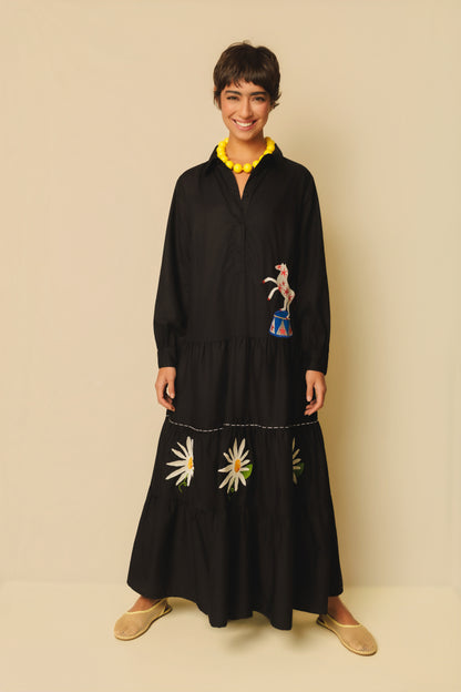 Vestido Sampa Picadeiro - preto