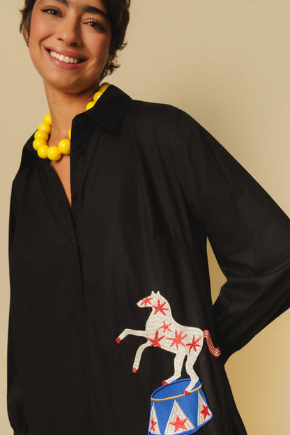 Vestido Sampa Picadeiro - preto