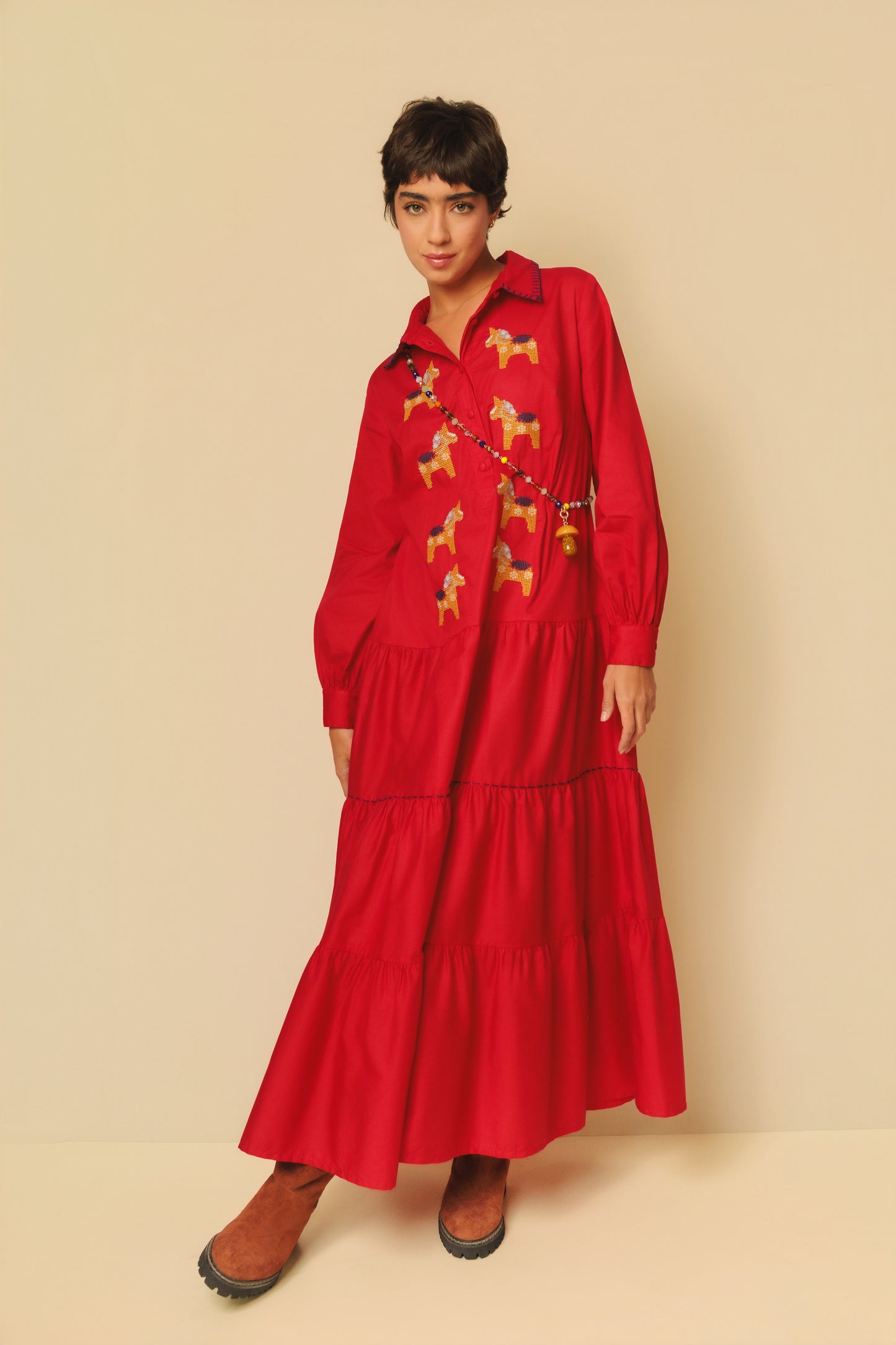 Vestido Sampa Haras - vermelho
