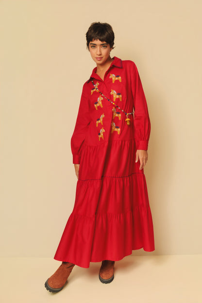 Vestido Sampa Haras - vermelho