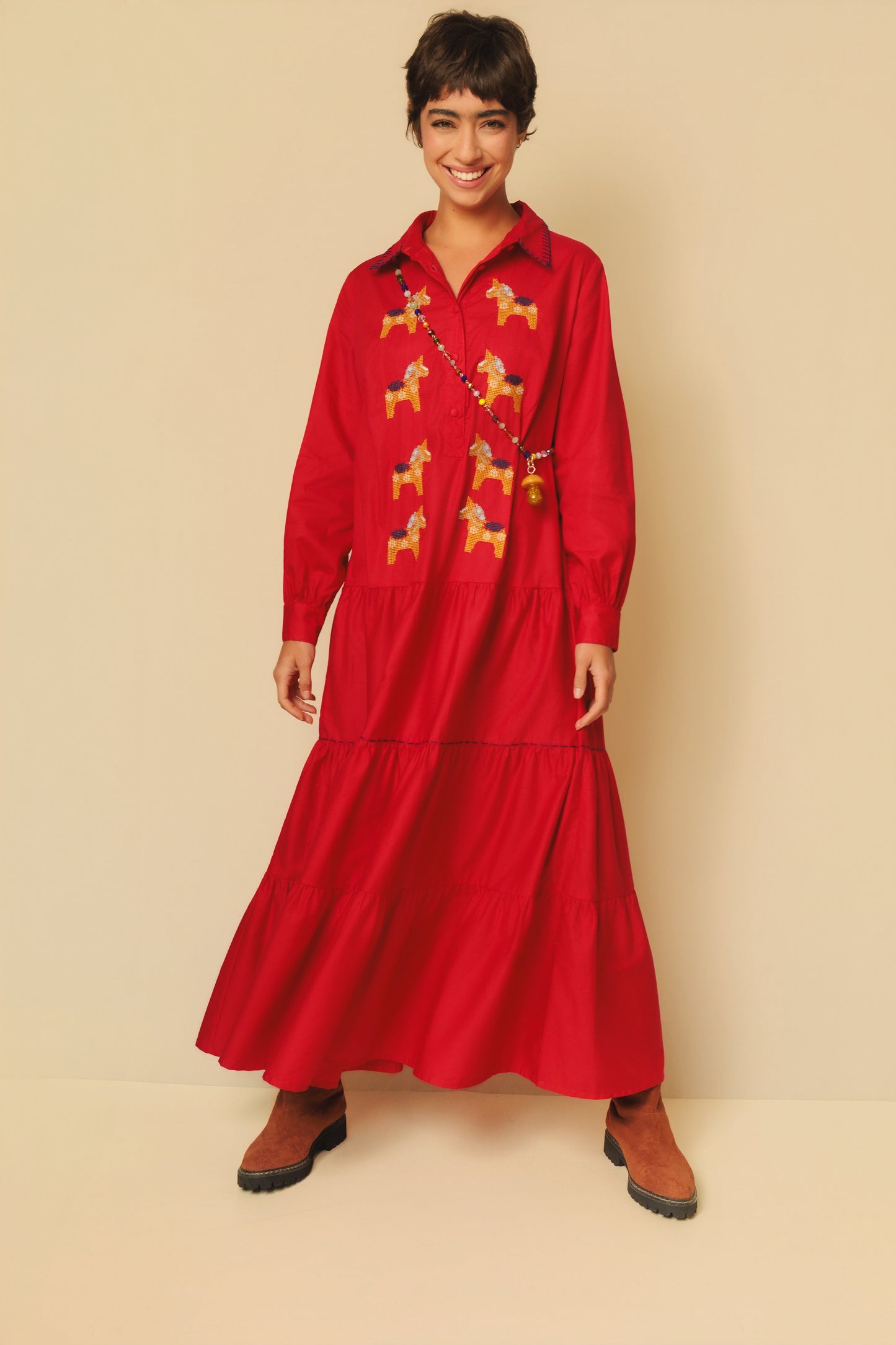 Vestido Sampa Haras - vermelho