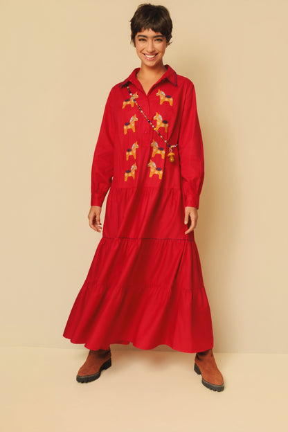 Vestido Sampa Haras - vermelho