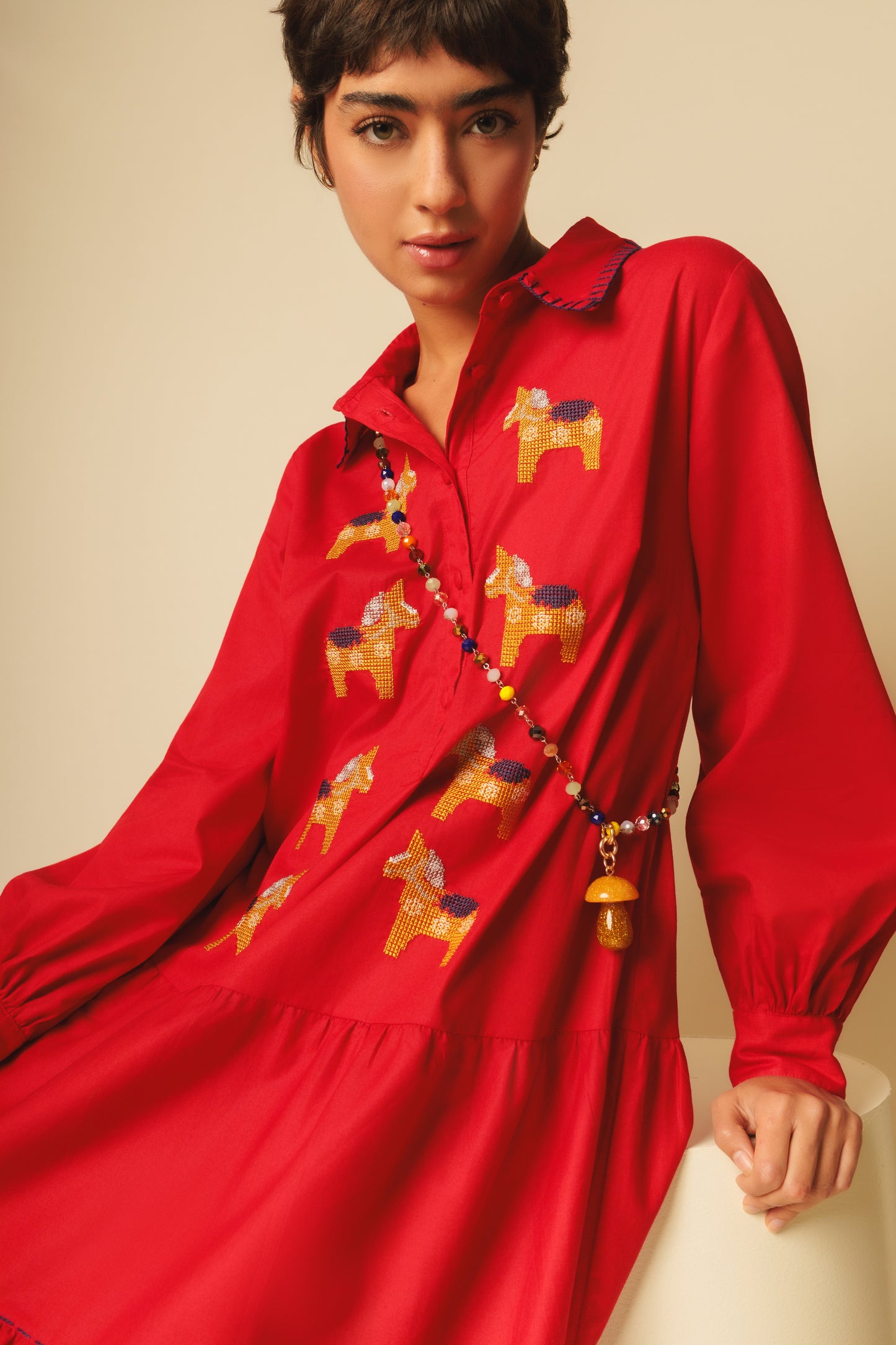 Vestido Sampa Haras - vermelho