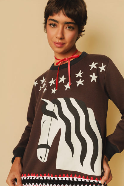 Conjunto Moletom Marajó - marrom