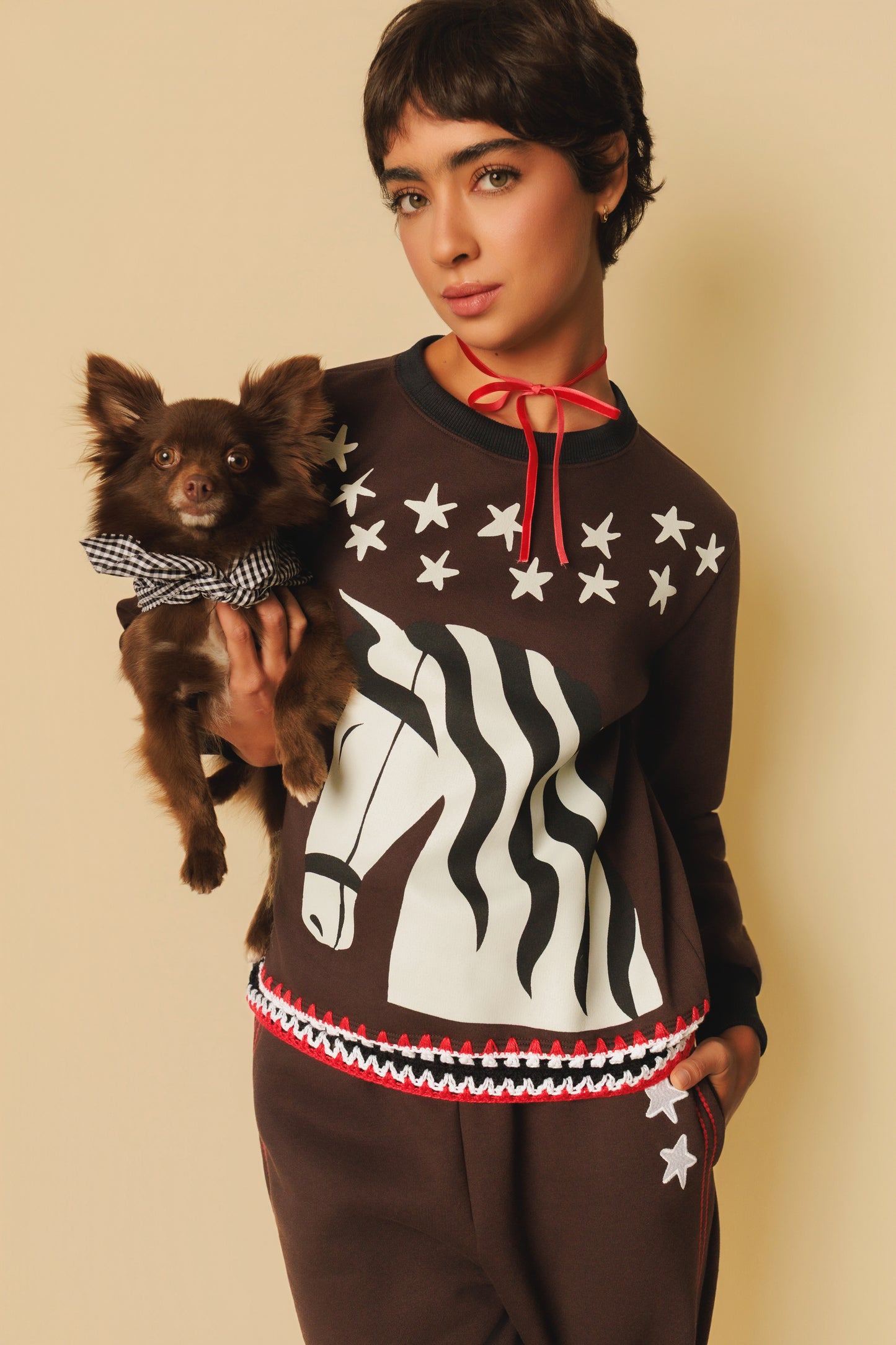 Conjunto Moletom Marajó - marrom