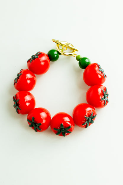 Pulseira Tomates - vermelho