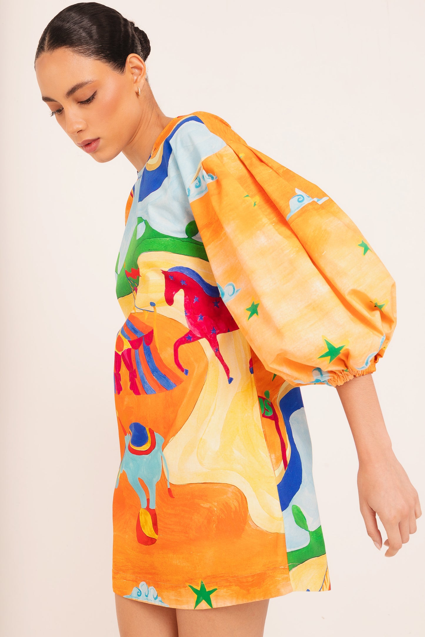 Vestido Fada Circo - laranja