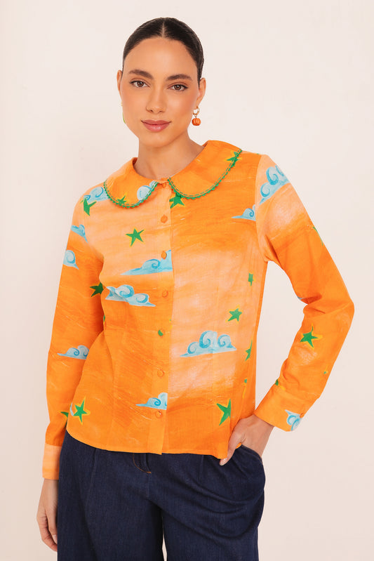 Camisa Cambalhota Circo - laranja