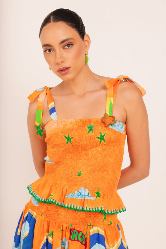 Top Pirueta - laranja