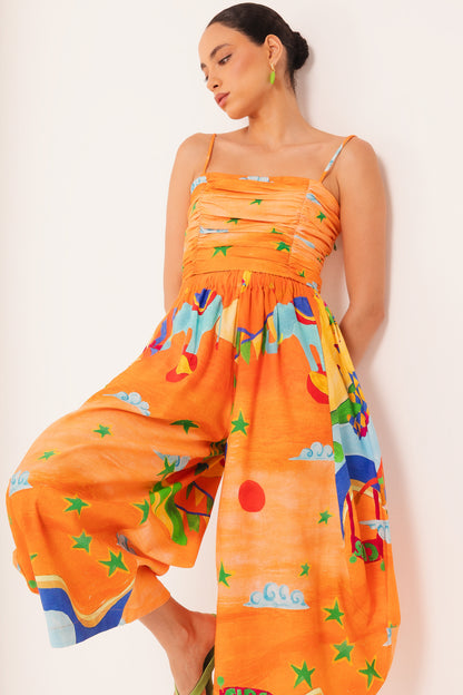 Calça Balão - laranja