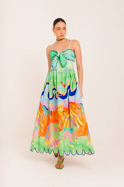 Vestido Espetáculo Circo - verde