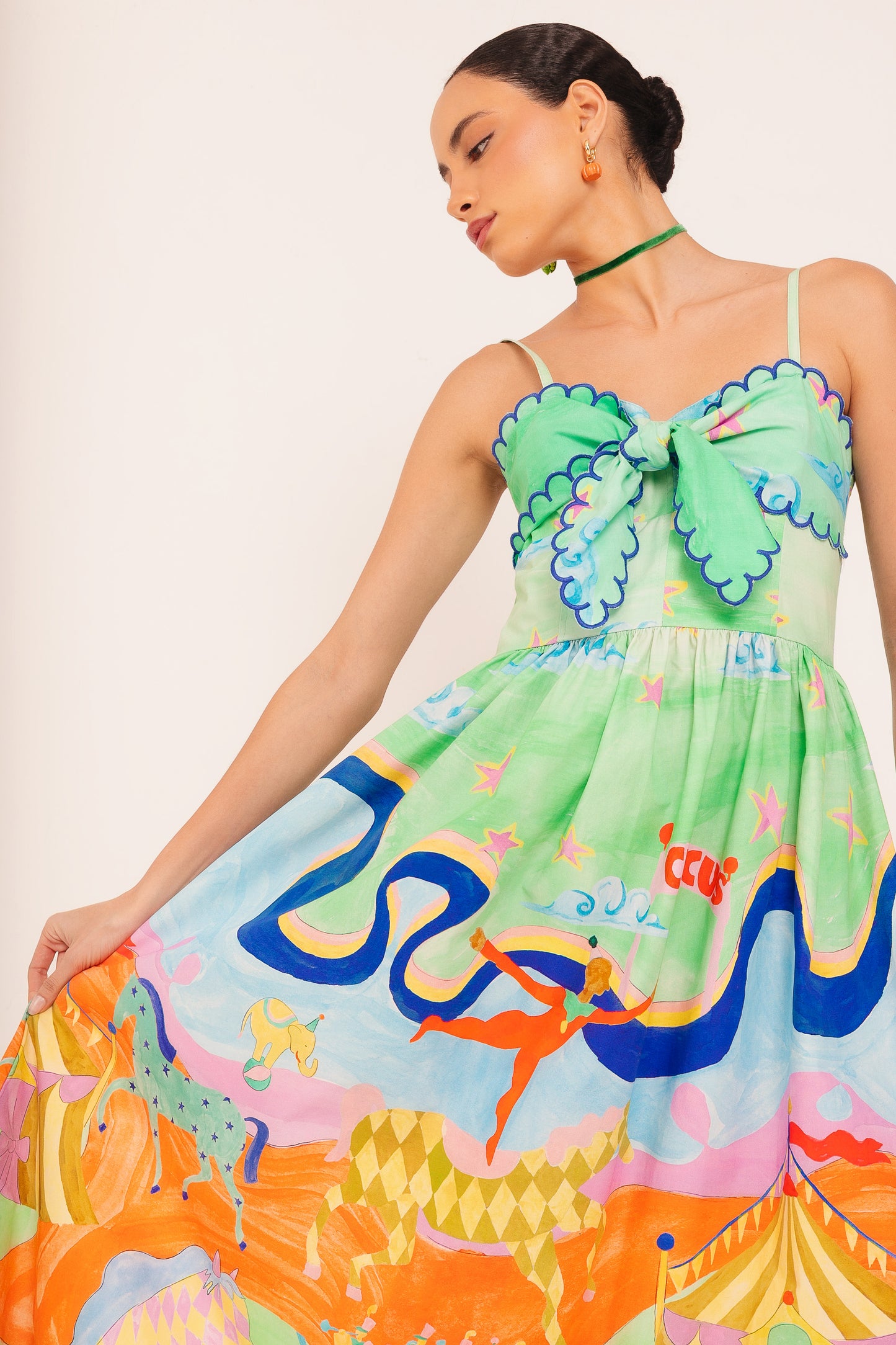 Vestido Espetáculo Circo - verde