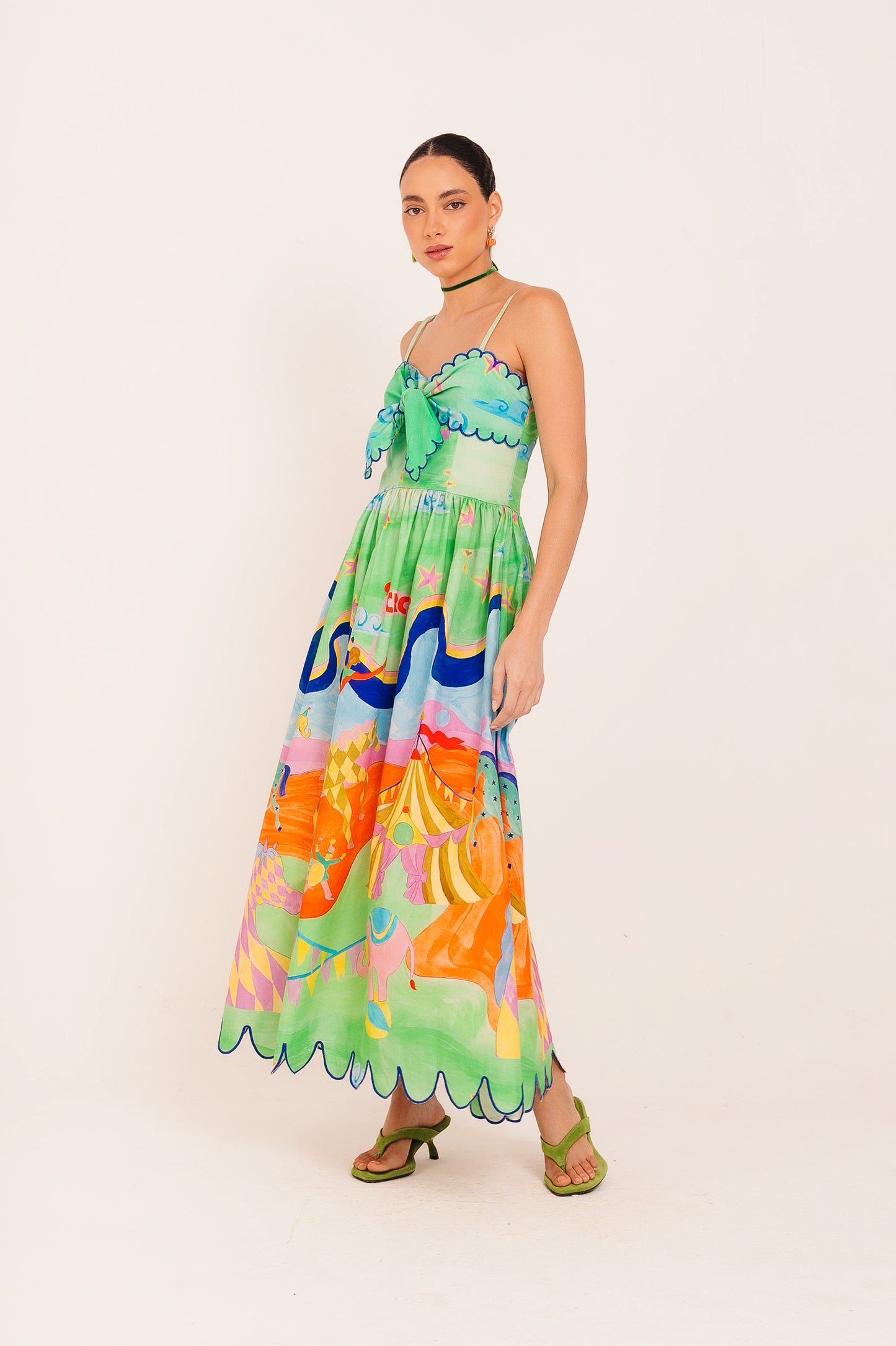 Vestido Espetáculo Circo - verde