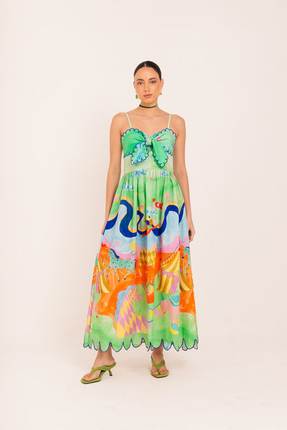 Vestido Espetáculo Circo - verde