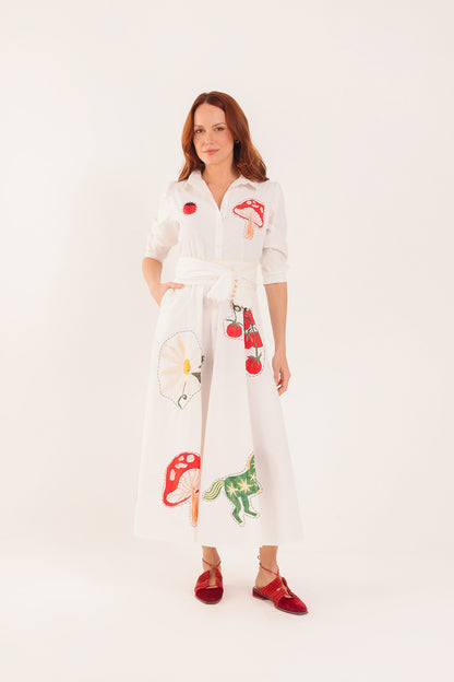 Chemisier Fábula Aplicações - off