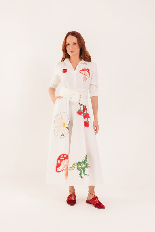 Chemisier Fábula Aplicações - off