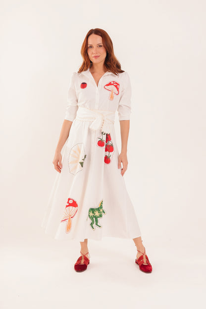 Chemisier Fábula Aplicações - off