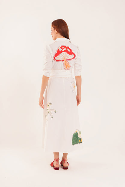 Chemisier Fábula Aplicações - off