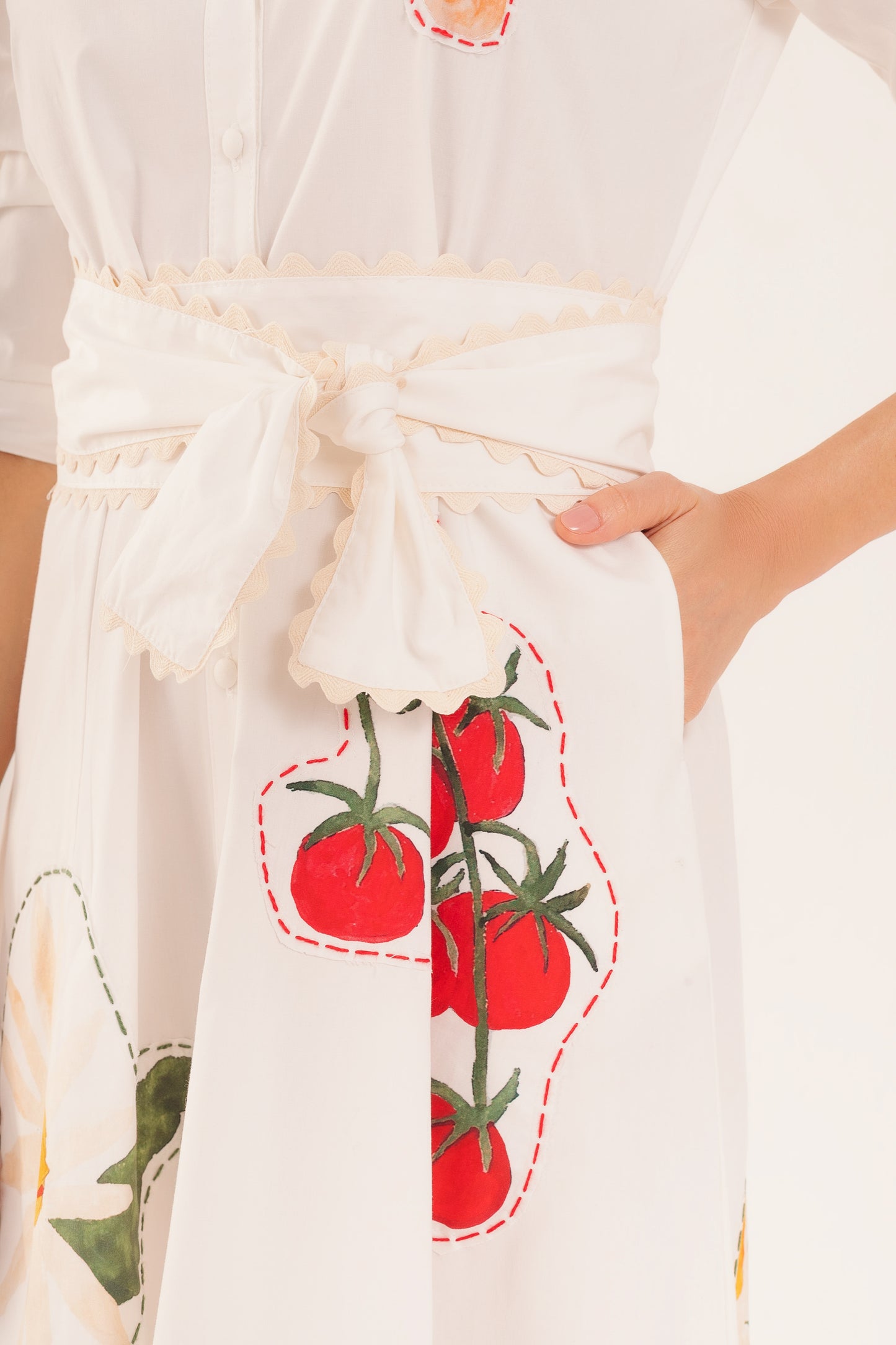 Chemisier Fábula Aplicações - off