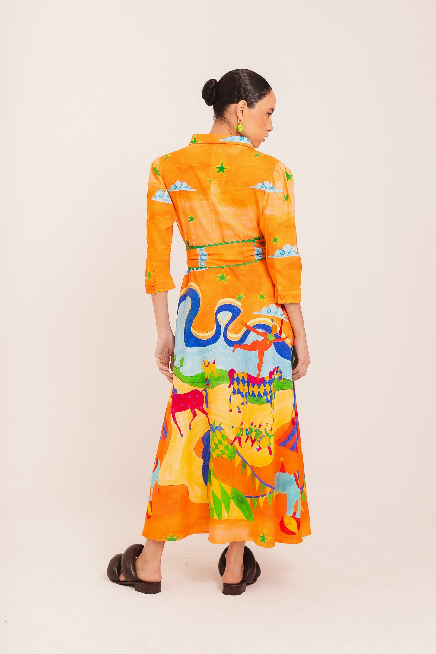 Chemisier Malabares - laranja