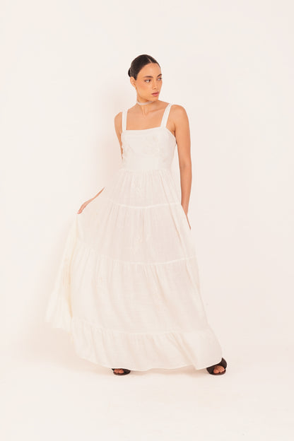 Vestido Amanda Lagosta Lurex - off