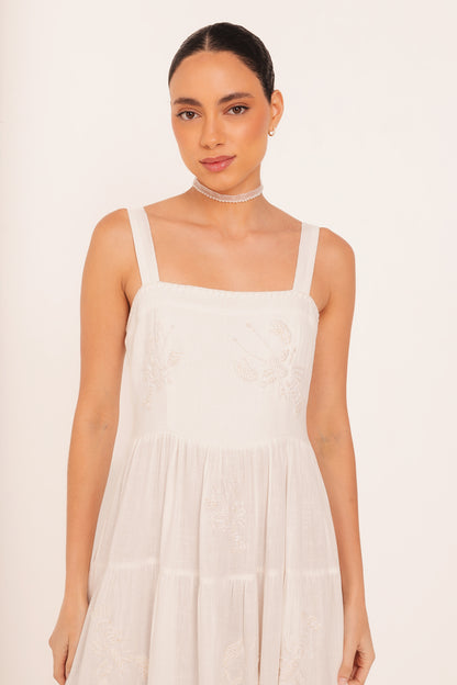 Vestido Amanda Lagosta Lurex - off