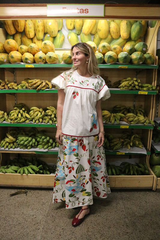 Saia Celeste Patinhos - off