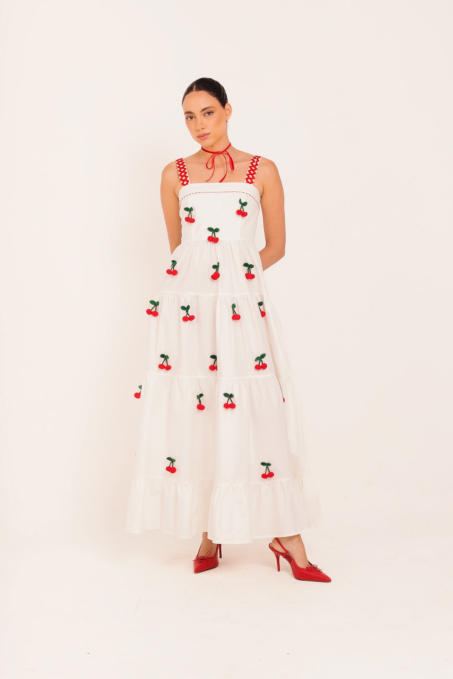 Vestido Amanda Cereja - off