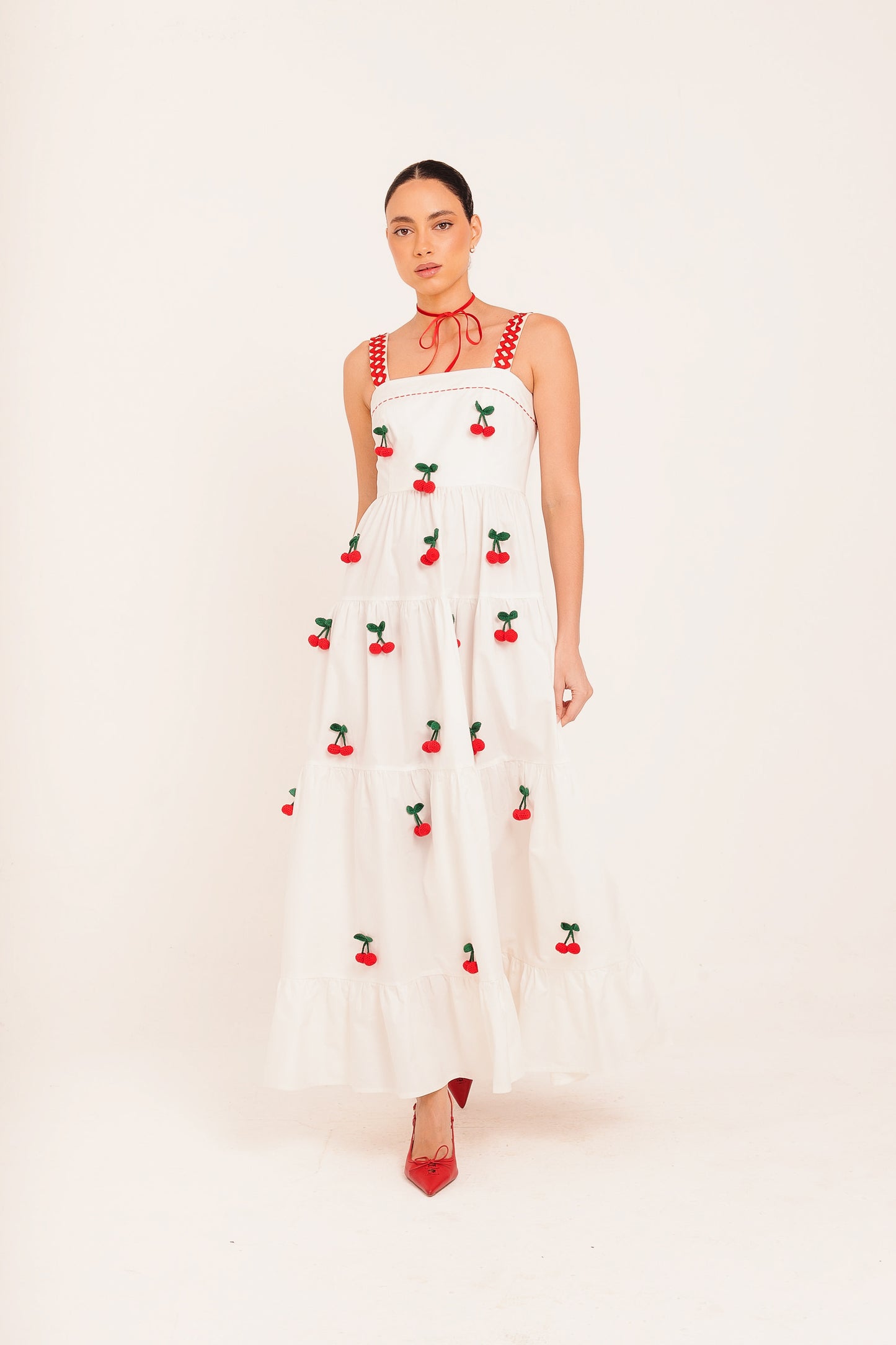 Vestido Amanda Cereja - off