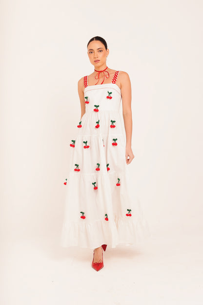 Vestido Amanda Cereja - off